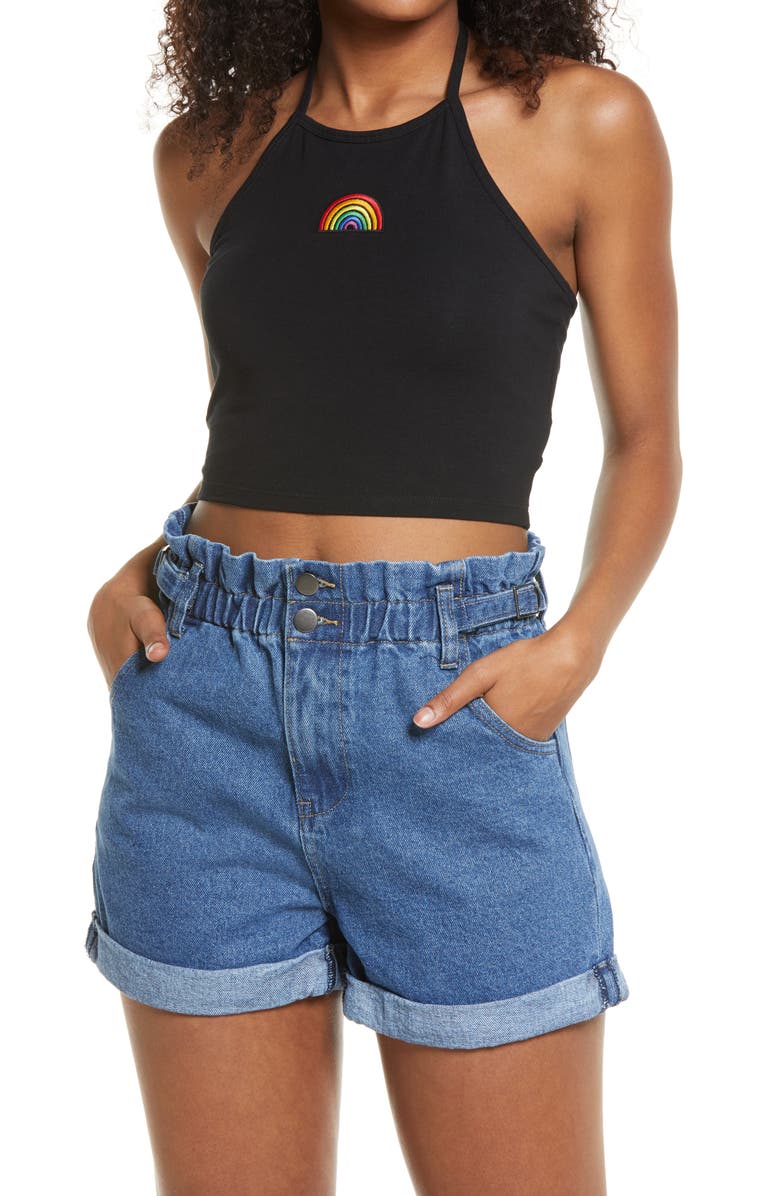 BP. Halter Crop Top, Main, color,