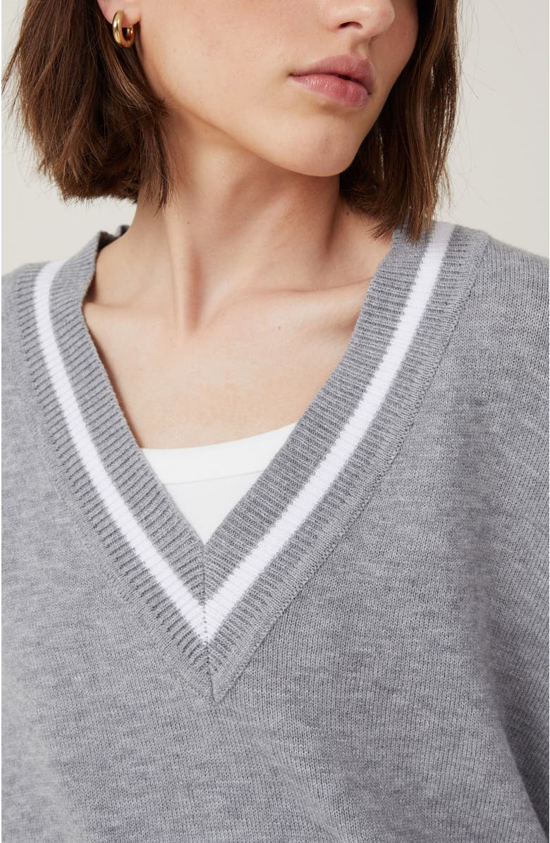 Cotton On Everfine V-Neck Sweater, Alternate, color, 