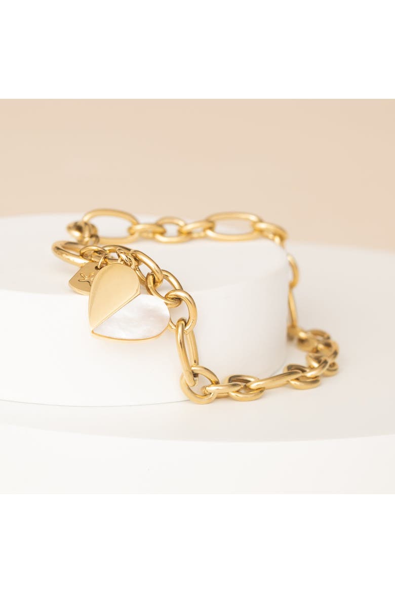 Give Hope Bracelet in Gold, Alternate, color, Gold