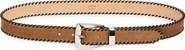 Khaite Benny Whipstitch Leather Belt