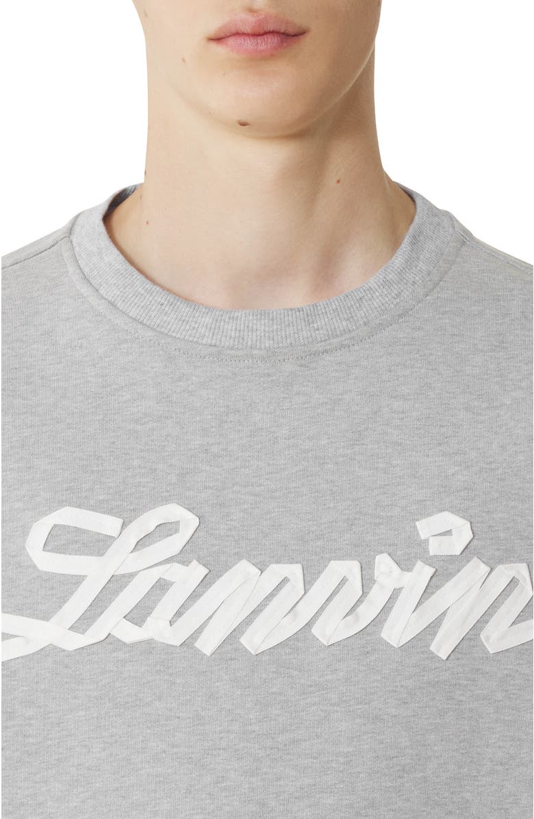 Lanvin Ribbon Sweatshirt, Alternate, color, Heather Grey