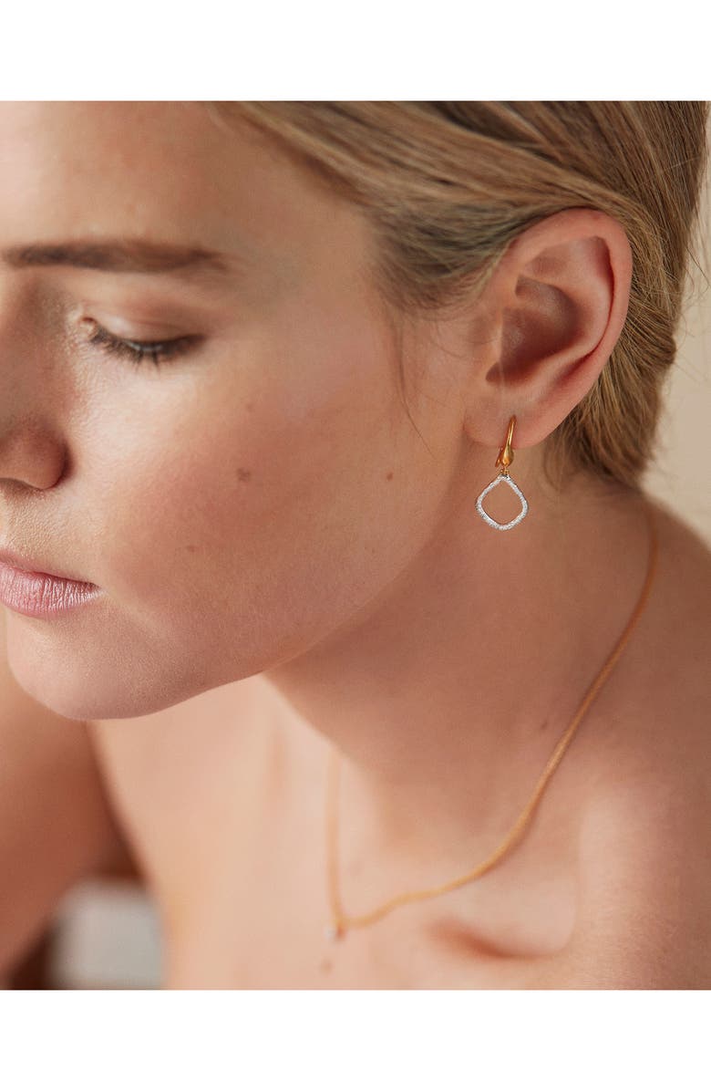 Monica Vinader Riva Kite Diamond Drop Earrings, Alternate, color, Gold
