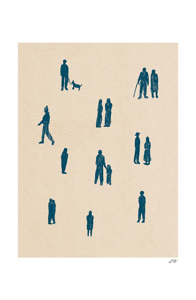 Stephanie Browne Art People Print, Main, color, Multi