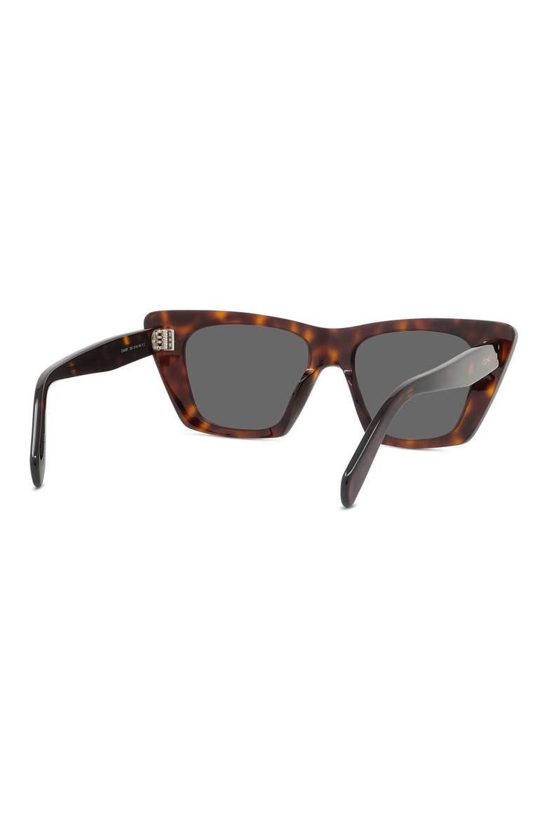 54mm Cat Eye Sunglasses, Alternate, color, DARK HAVANA / SMOKE