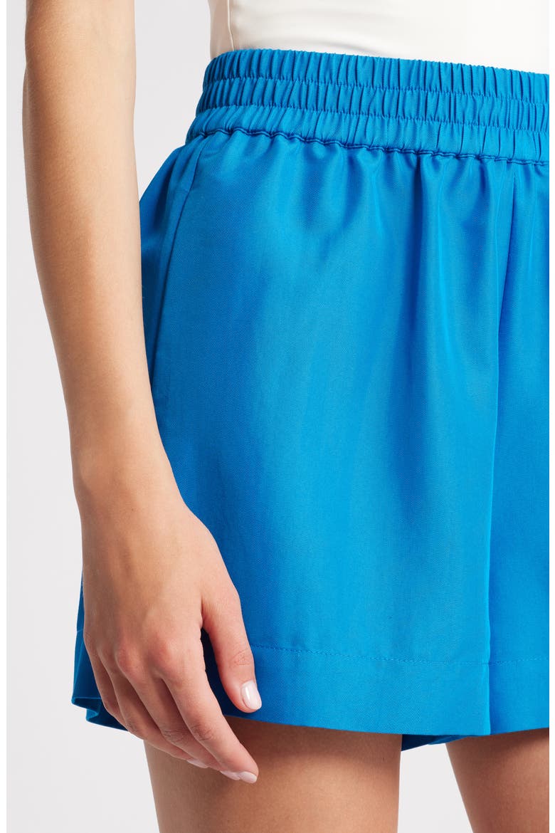 Jeaye Smocked Waist Shorts, Alternate, color, BLUE