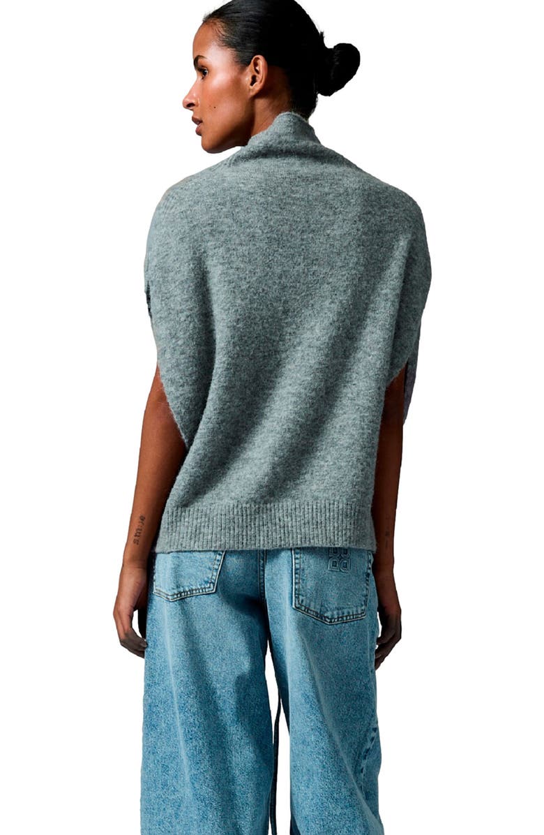 DAY Birger et Mikkelsen Frodie Mock Neck Draped Vest, Alternate, color, Grey Melange