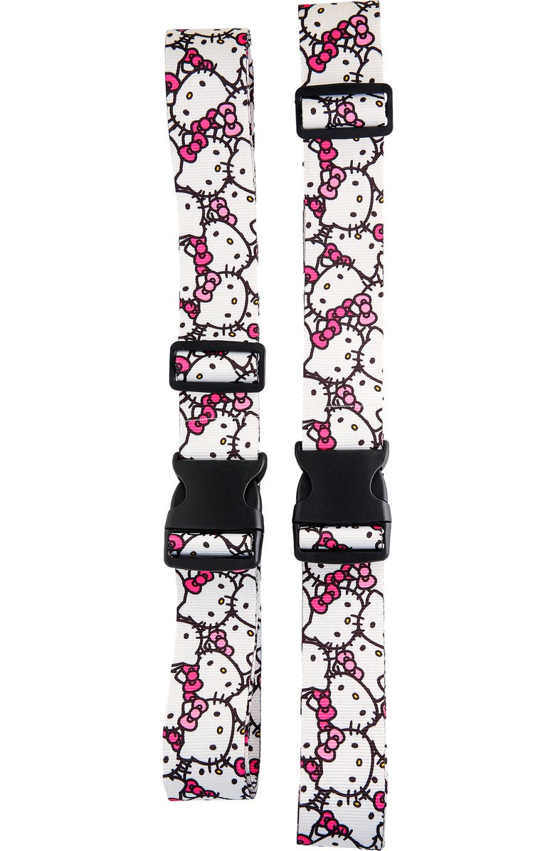 Hello Kitty Luggage Strap, 2-Piece Set, Alternate, color, White, Pink