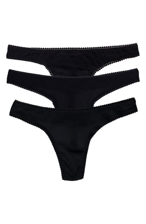3-Pack Mesh Thongs