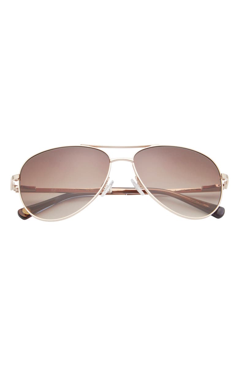 Ted Baker London 57mm Aviator Sunglasses, Main, color, 