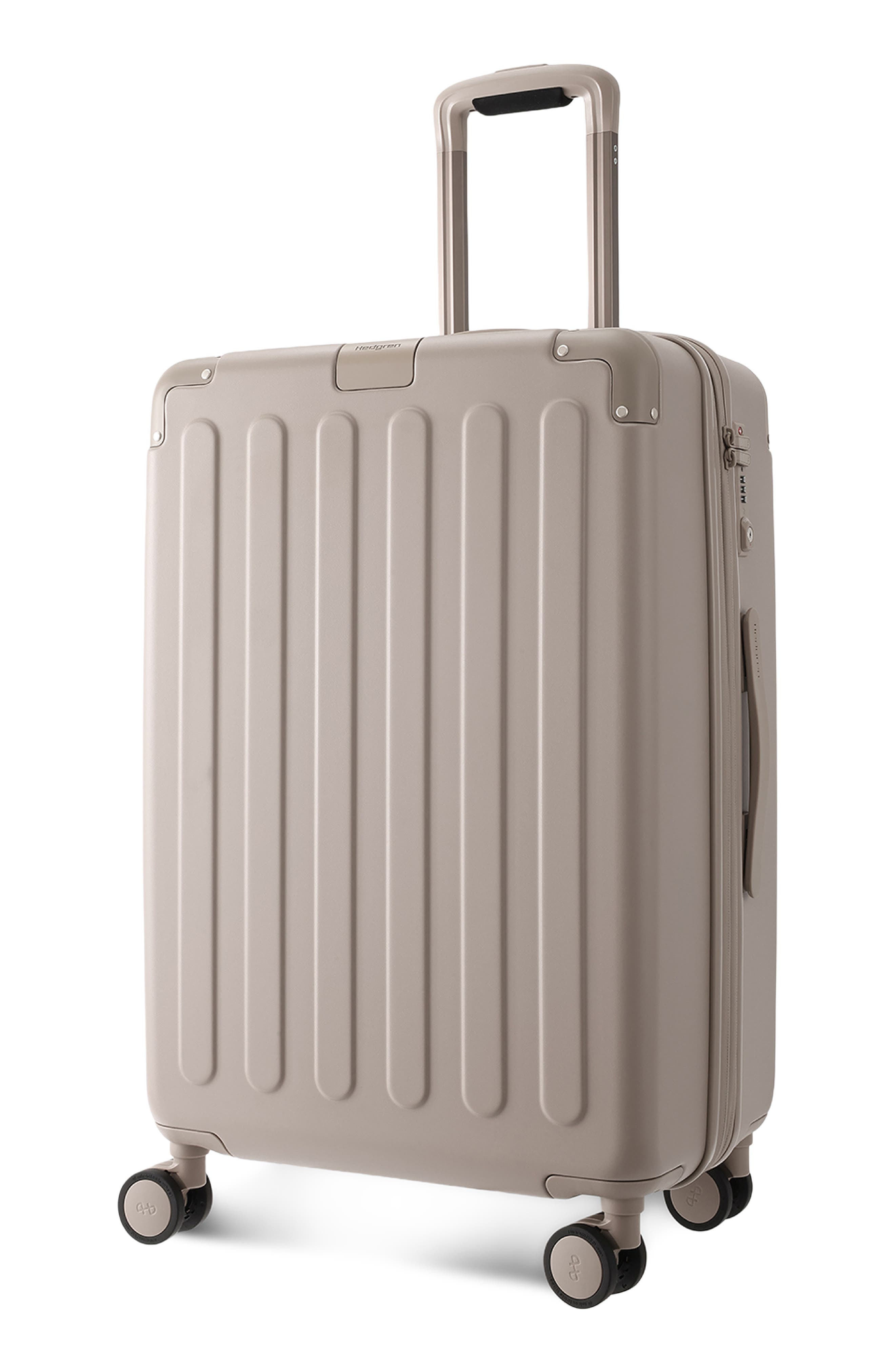 Hedgren Nostos Matte Medium Spinner Suitcase, Alternate, color, Sahara