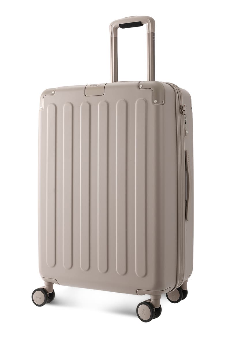Nostos Matte Medium Spinner Suitcase, Alternate, color, SAHARA