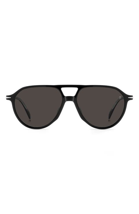 DB 1218/S 56mm Polarized Pilot Sunglasses