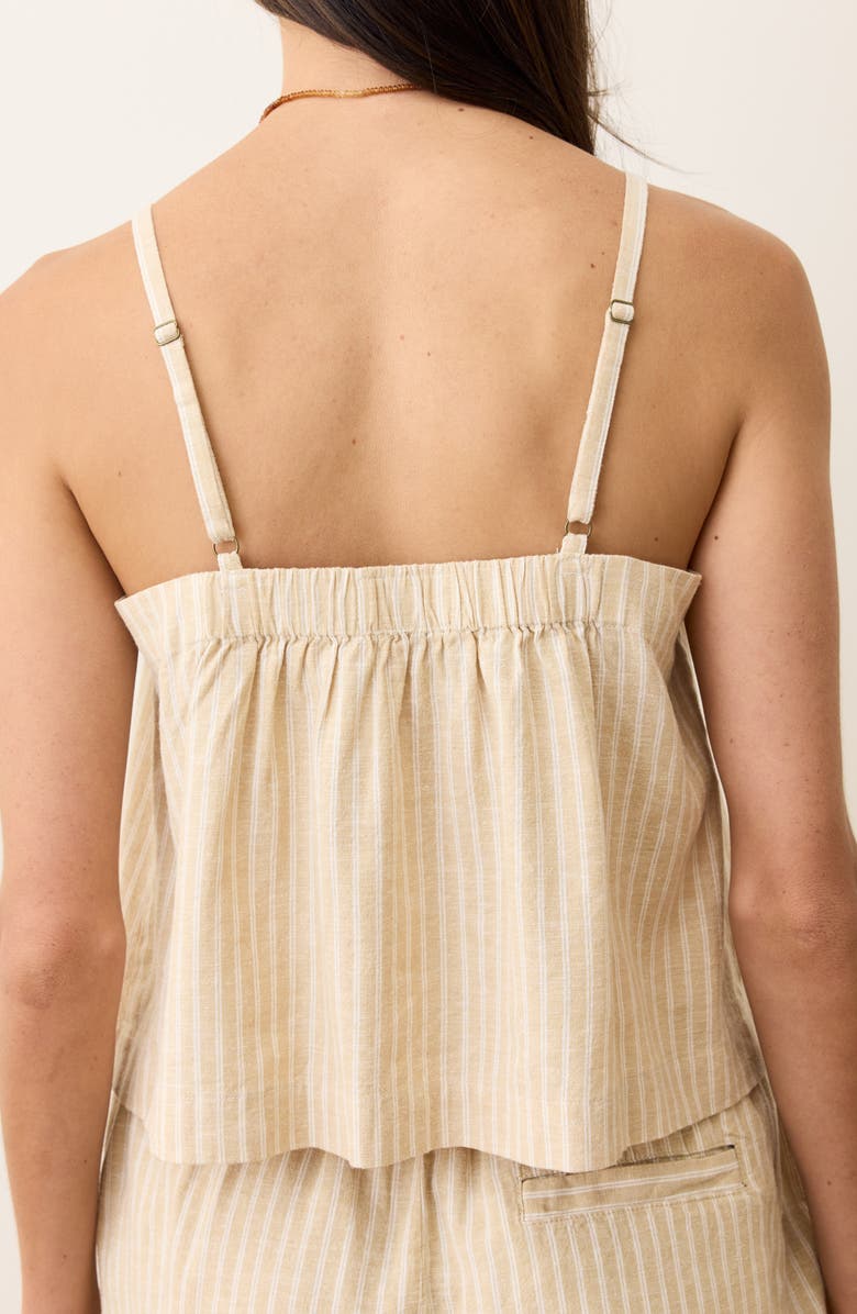 Marine Layer Celeste Camisole, Alternate, color, Natural Stripe