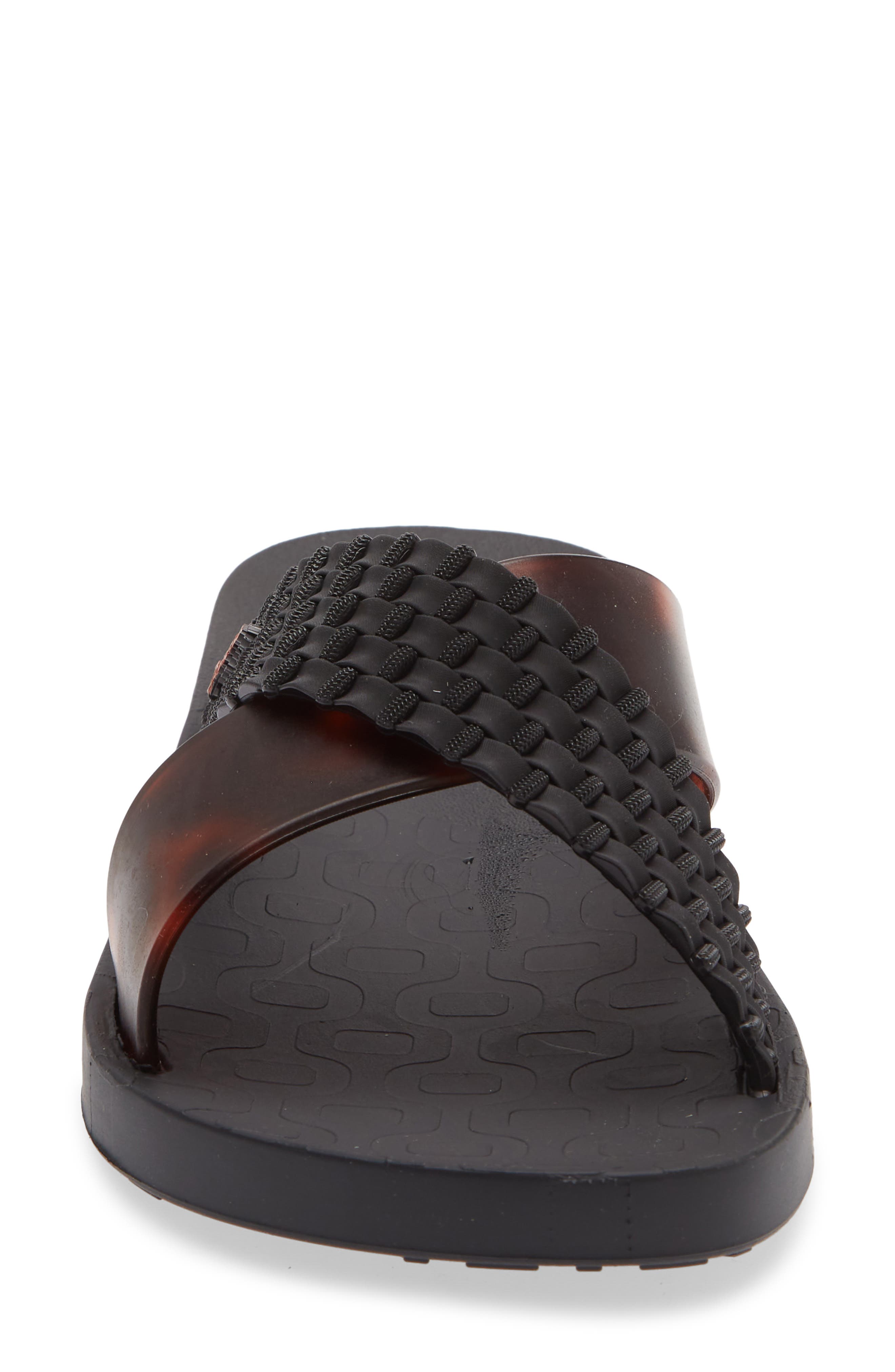 Ipanema Sense Slide Sandal, Alternate, color, Black/ Tortoiseshell