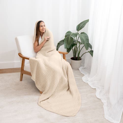 Comfy Cubs Adult Hooded Towel Large In Sand