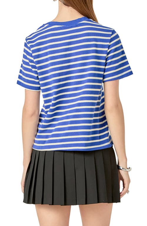 English Factory Stripe T-shirt In Navy