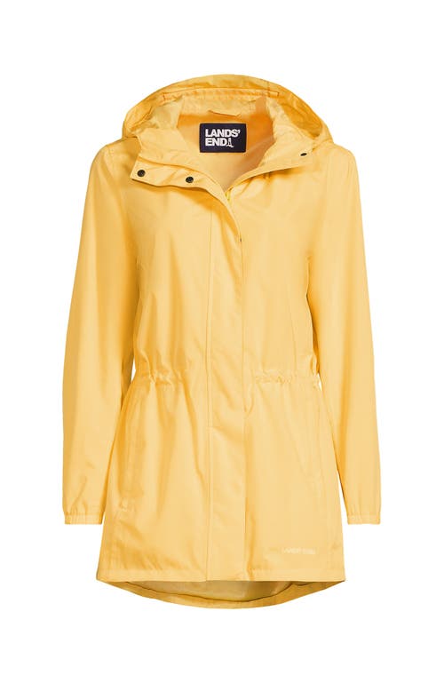 Lands' End Squall Packable Waterproof Raincoat In Simply Yellow