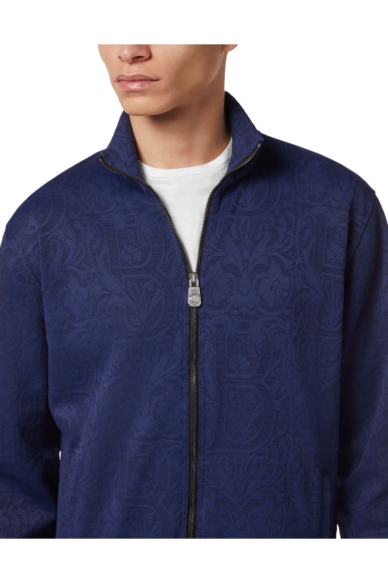 Jacquard Tracksuit Jacket Ls Men, Alternate, color, navy