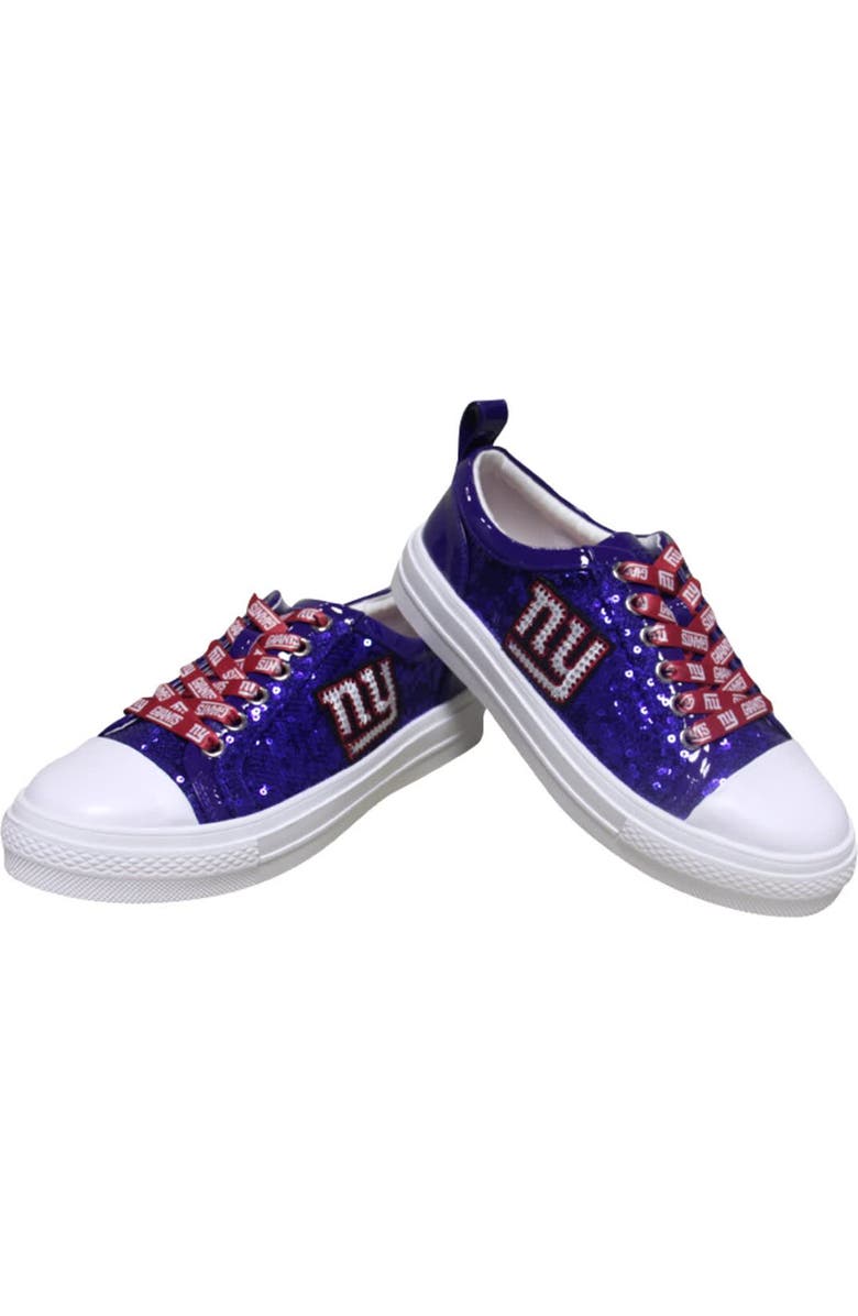 CUCE Women's Cuce Royal New York Giants Team Sequin Sneakers, Alternate, color, Royal