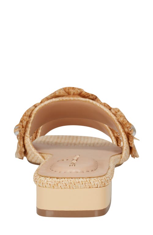 Bandolino Marcell Slide Sandal In Light Natural