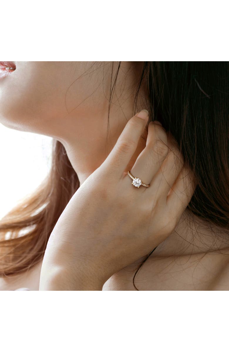 Julianna B. 1-1/6 CTW Lab-Grown Diamond Solitaire Ring 14k, Alternate, color, Yellow Gold