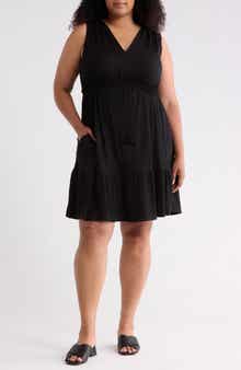 MAX STUDIO Sleeveless Tiered Dress