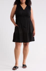 MAX STUDIO Sleeveless Tiered Dress