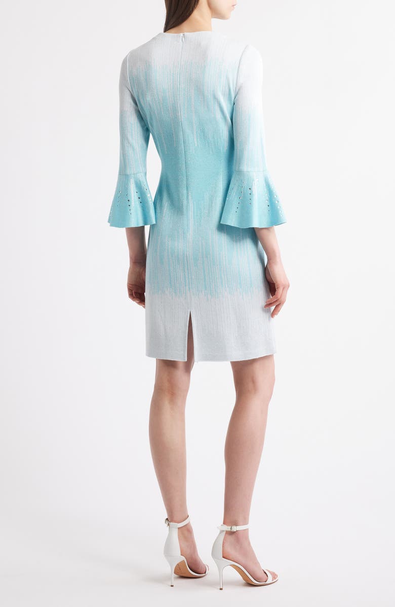 Ming Wang Soft Knit Shimmer Embellished Sheath Dress, Alternate, color, 