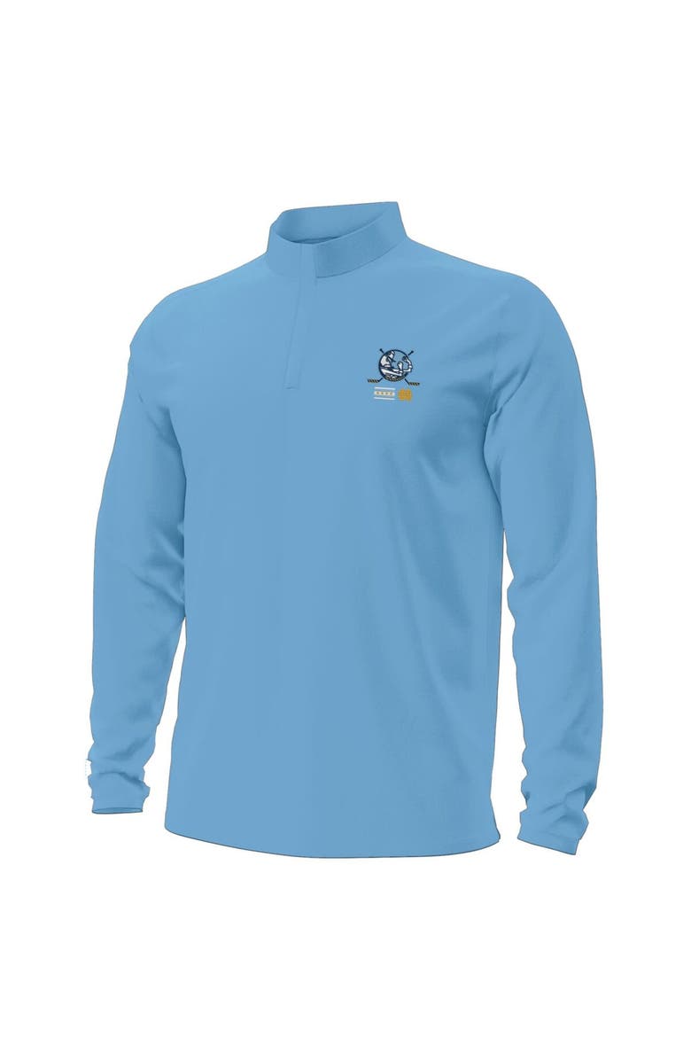 Under Armour Men's Under Armour Light Blue Notre Dame Fighting Irish The Frozen Confines Motion Quarter-Zip Jacket, Alternate, color, 