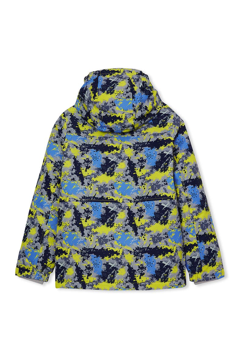 Kids Squall Waterproof Insulated Jacket, Alternate, color, Paint/Pale Yellow/Dark Blue