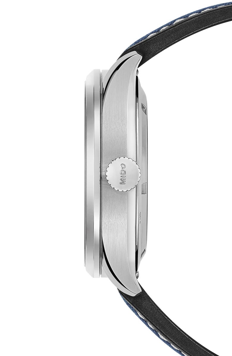MIDO Multifort Automatic Fabric & Rubber Strap Watch, 42mm, Alternate, color, Blue Gradient