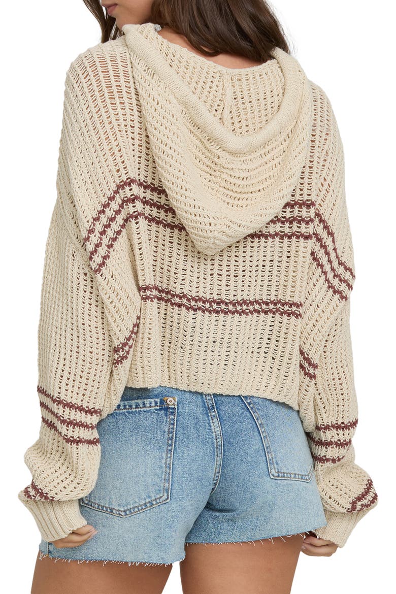 Dawn Sweater Hoodie, Alternate, color, WHITE CAP