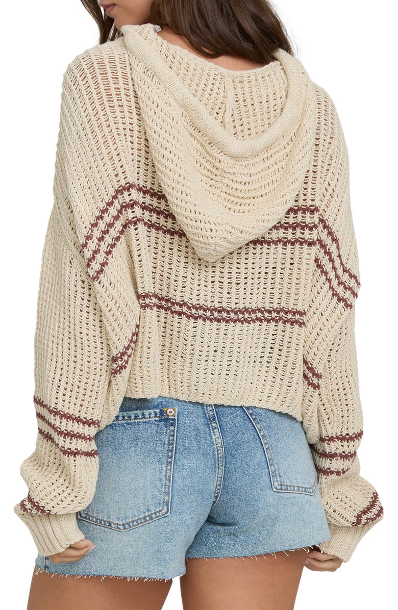 Billabong Dawn Sweater Hoodie, Alternate, color, White Cap