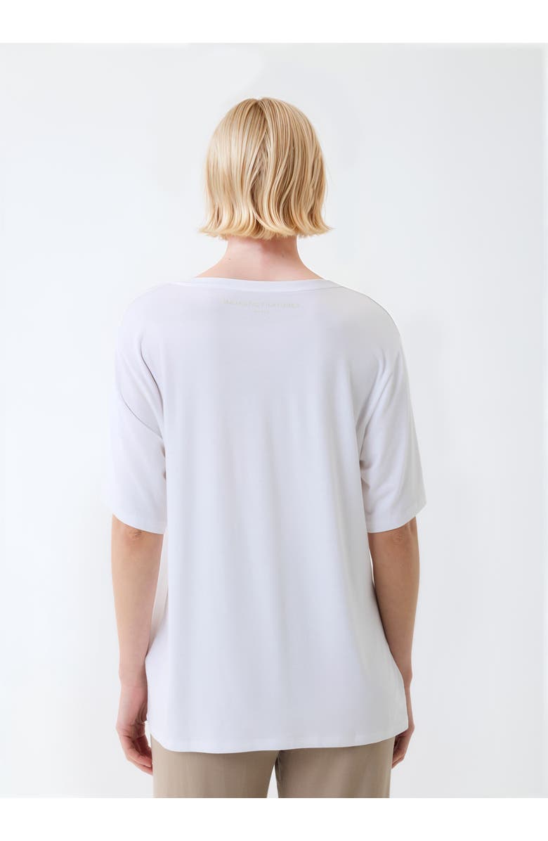 Majestic Filatures Soft Touch Short Sleeve Relaxed Fit T-Shirt, Alternate, color, Blanc