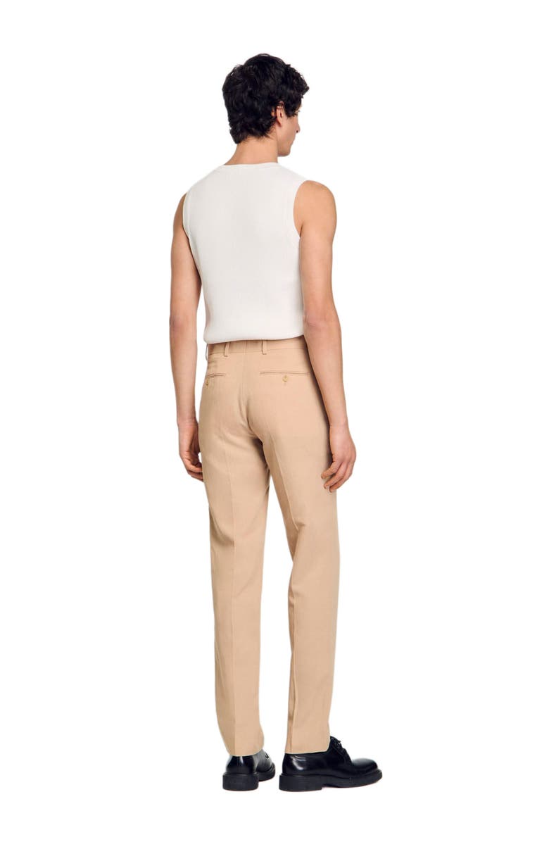 SANDRO Suit trousers, Alternate, color, Nut