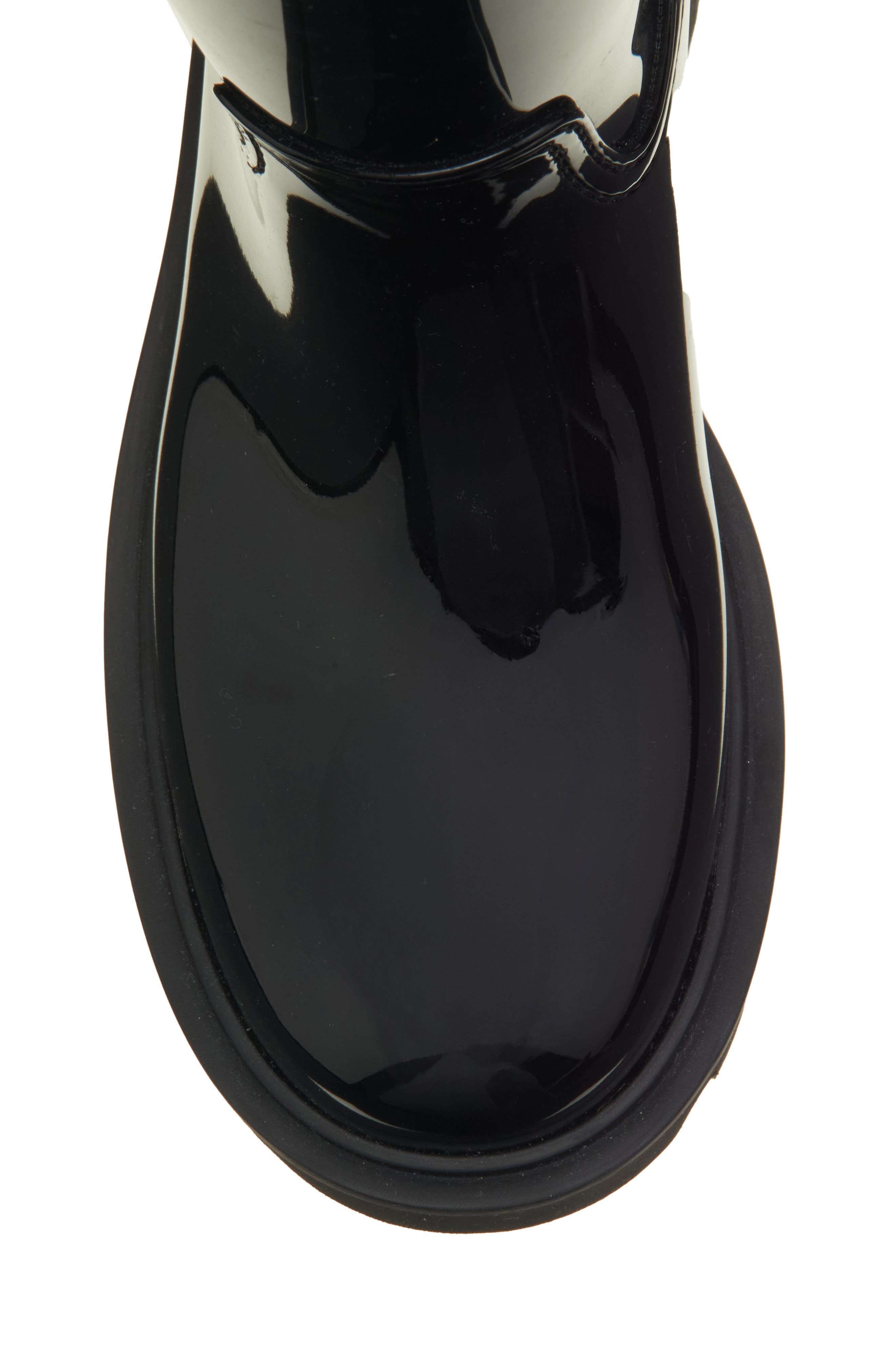 Moncler Kickstream Waterproof Knee High Rain Boot, Alternate, color, Black