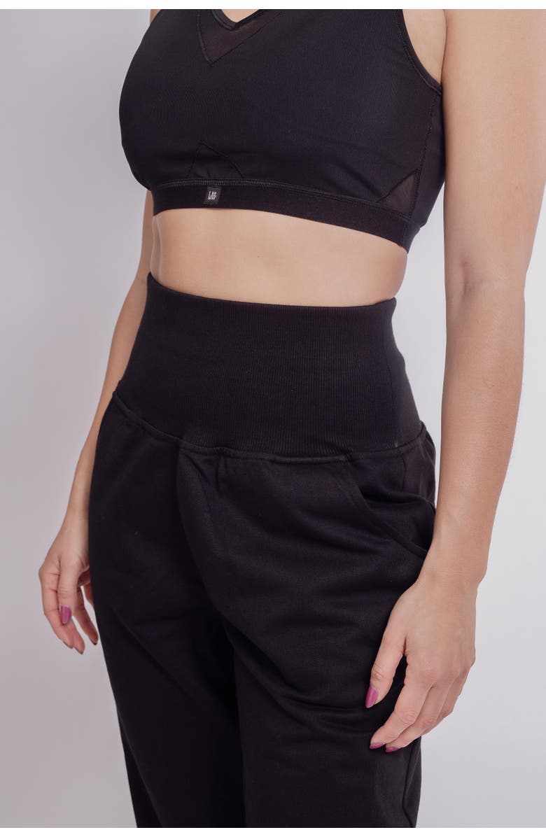 LAS Loungewear Seamless Waist PJ Jogger, Alternate, color, Black