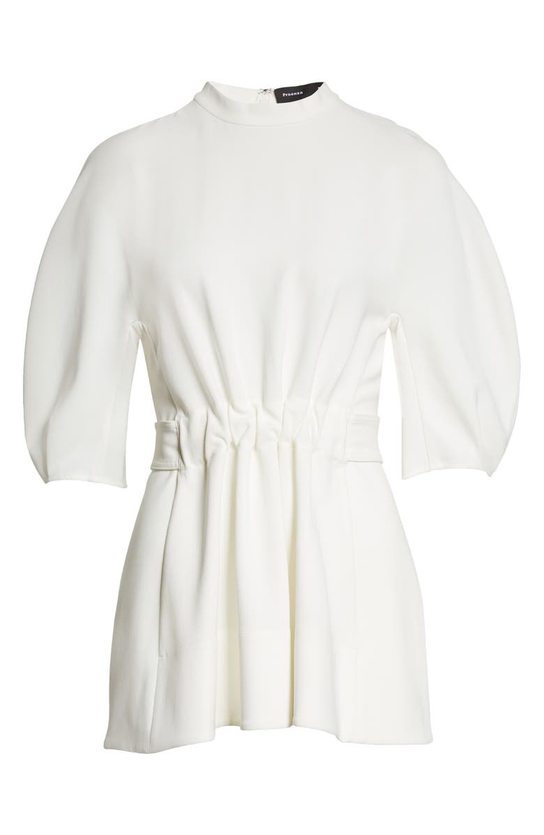 Proenza Schouler Peplum Crepe Top, Alternate, color,