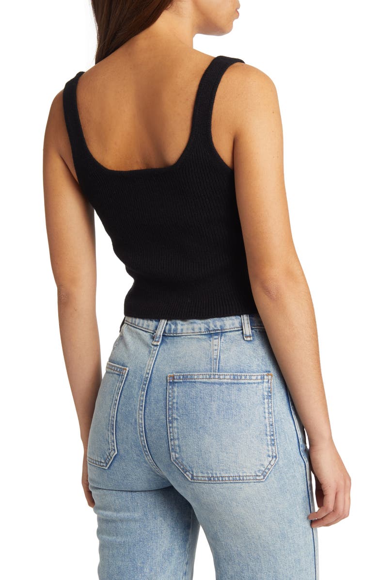 Reformation Frida Recycled Cashmere Blend Tank Top & Cardigan Set, Alternate, color, 