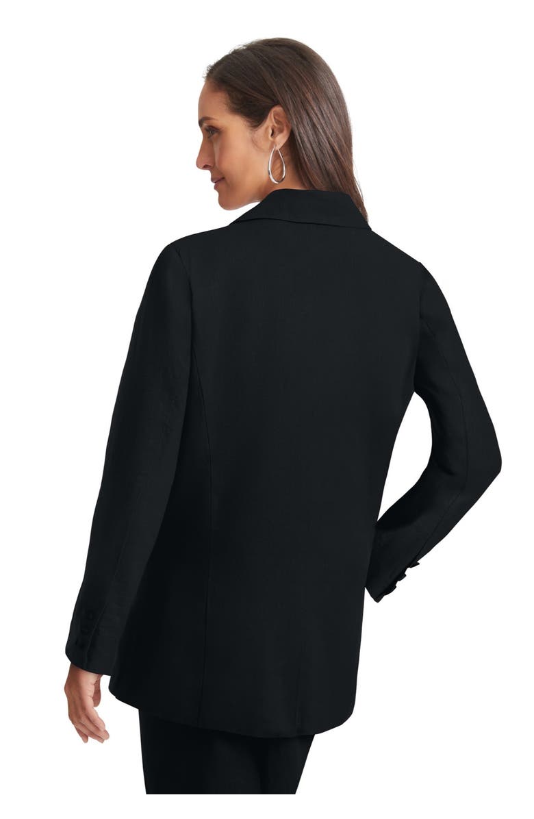 Jessica London Linen Blazer, Alternate, color, Black