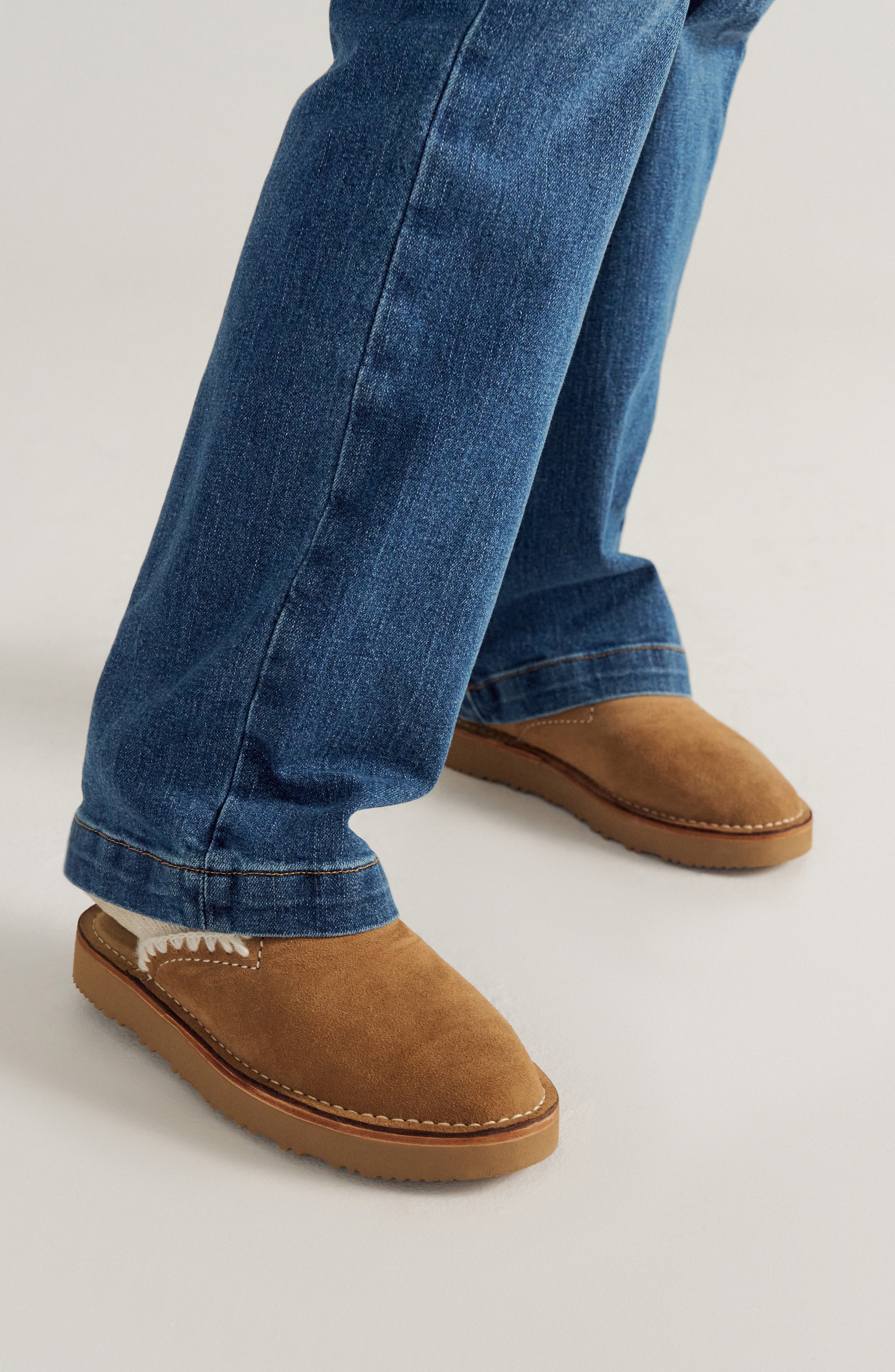The Olivia Platform Mule, Alternate, color, COGNAC