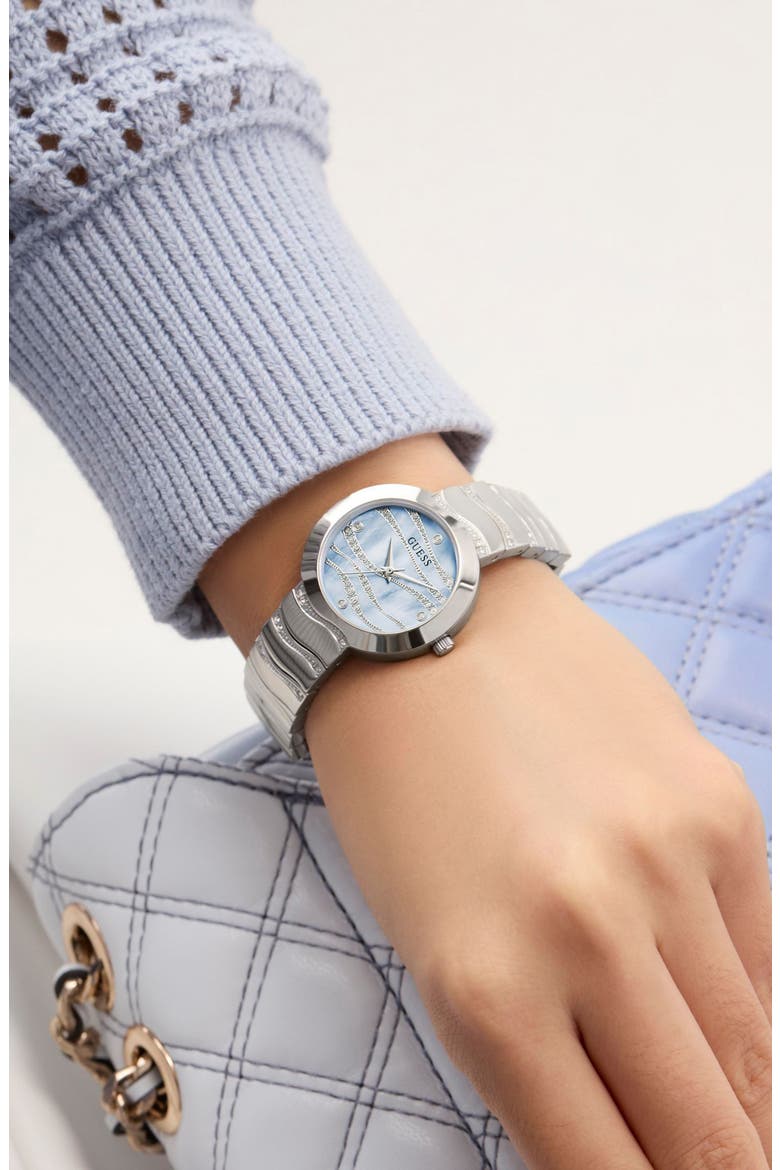Laguna Bracelet Watch, 30mm, Alternate, color, SILVER