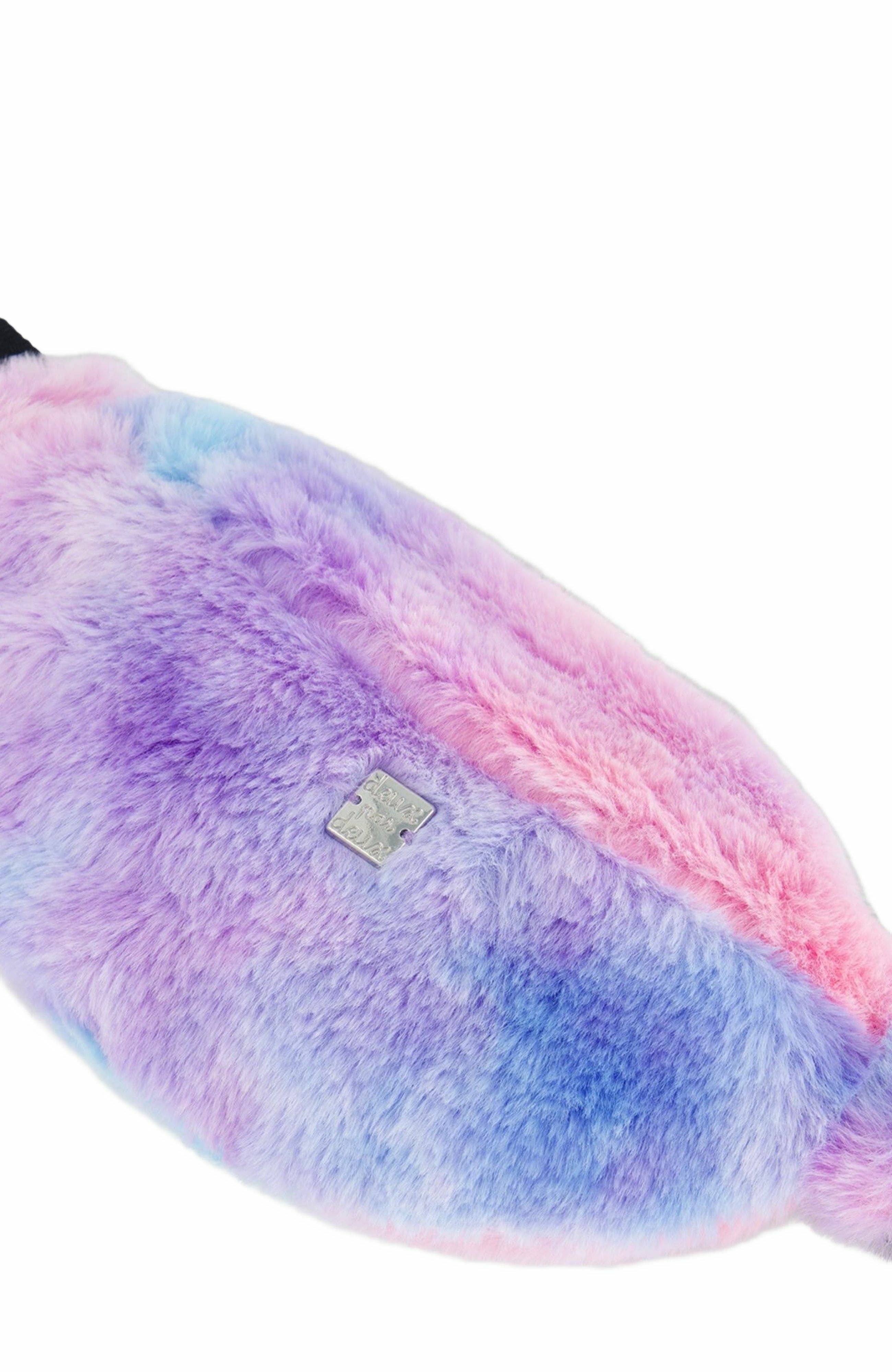Deux par Deux Girl's Faux Fur Fanny Bag Multicolor, Alternate, color, 