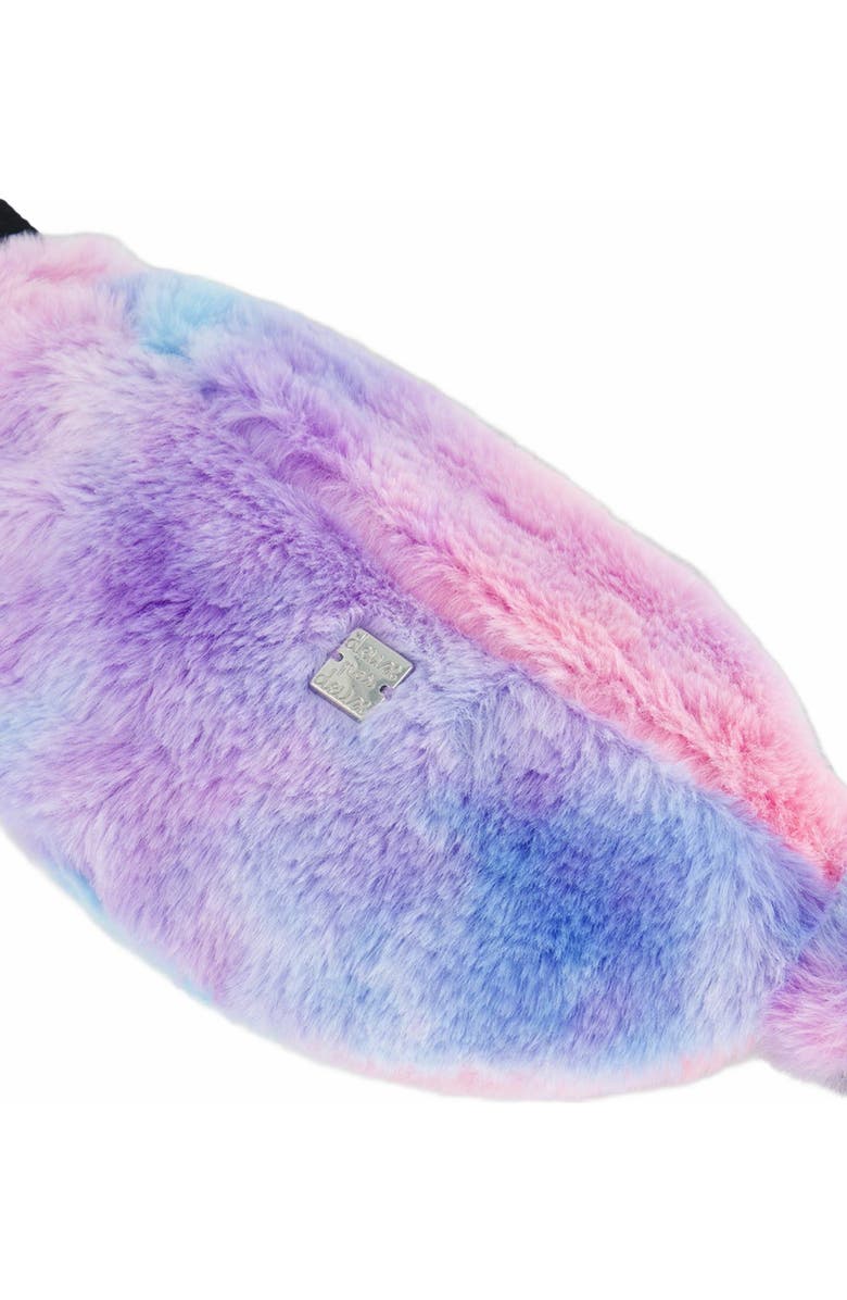 Deux par Deux Girl's Faux Fur Fanny Bag Multicolor, Alternate, color,