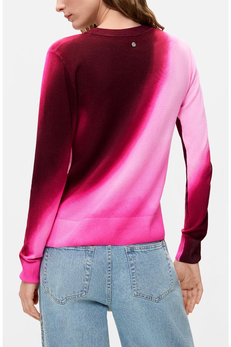 Ombre Crewneck Sweater, Alternate, color, PINK