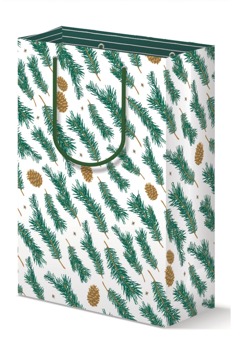 Pine Pattern Gift Bag Set of 3, Alternate, color, Pine Pattern
