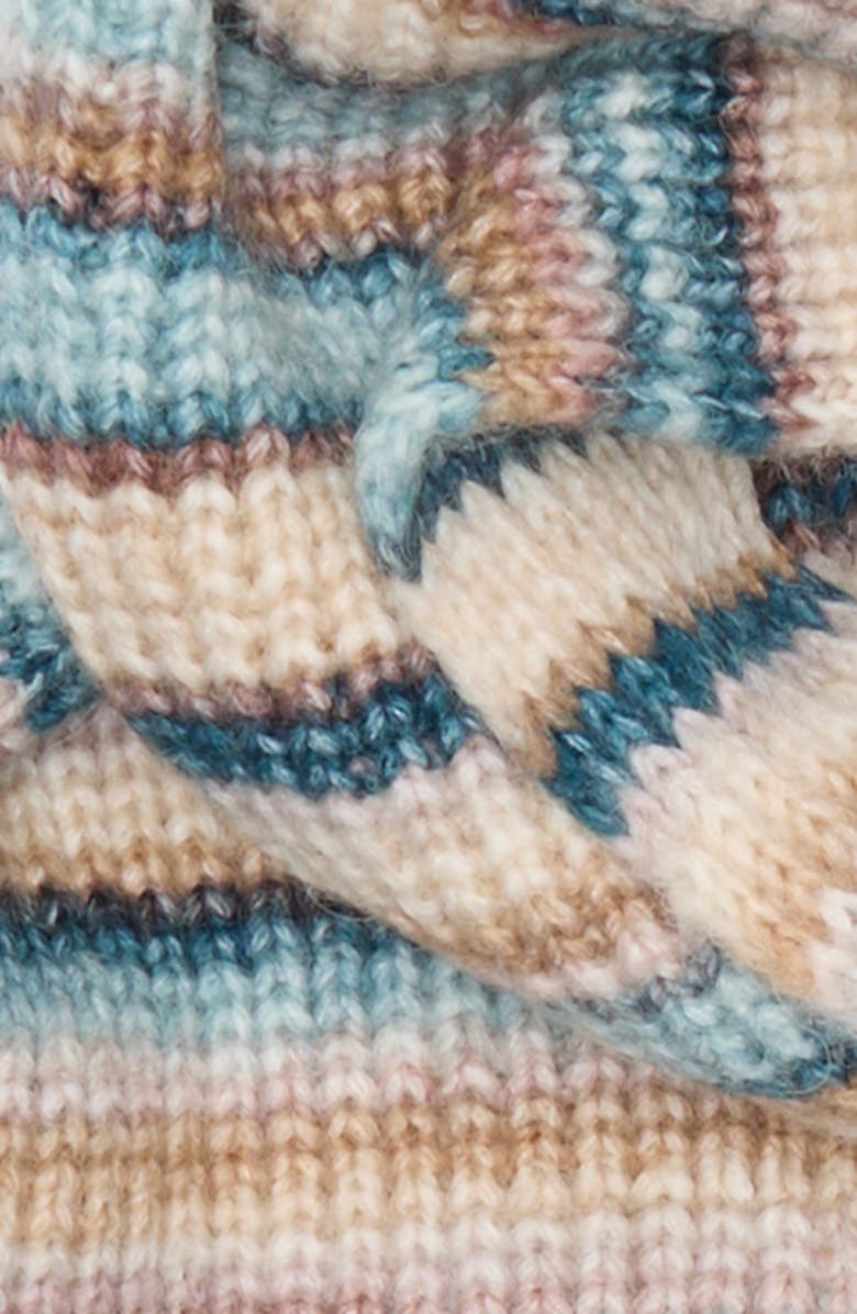 Treasure & Bond Melange Knit Scarf, Alternate, color, Teal Surf