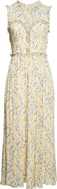 Ulla Johnson Kasia Floral Silk Midi Dress