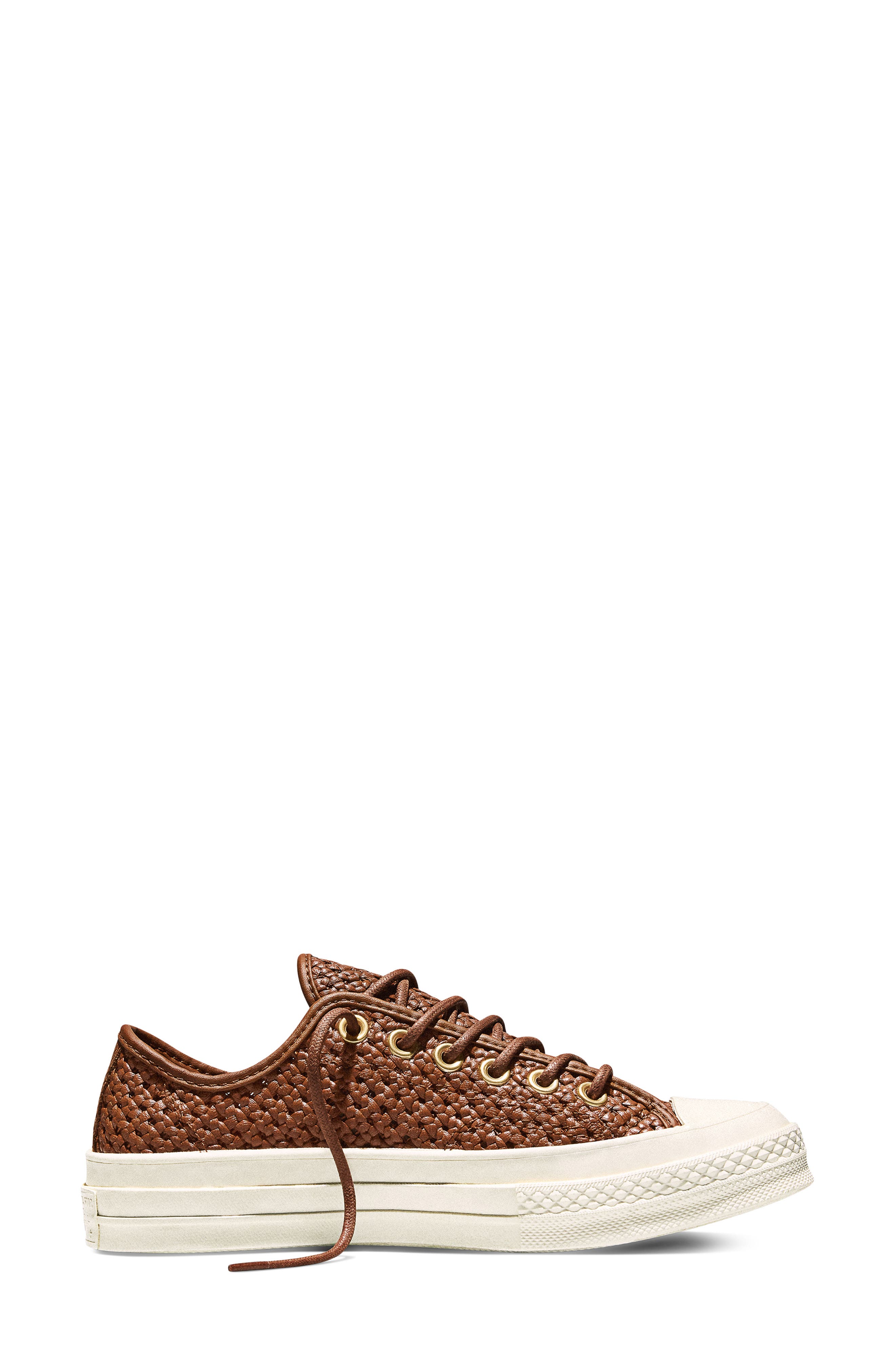 Converse Gender Inclusive Chuck 70 Woven Leather Sneaker, Alternate, color, Unearthed/ Unearthed/ Egret