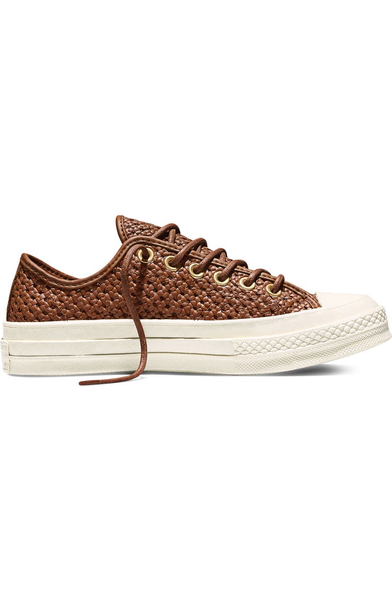 Converse Gender Inclusive Chuck 70 Woven Leather Sneaker, Alternate, color, Unearthed/ Unearthed/ Egret